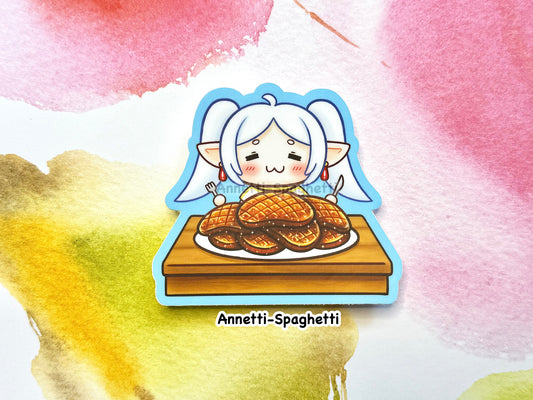 Anime Elf and Human Mage Stickers