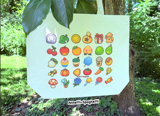 Animal Village Large Cotton Canvas Tote Bag (FINAL RUN)