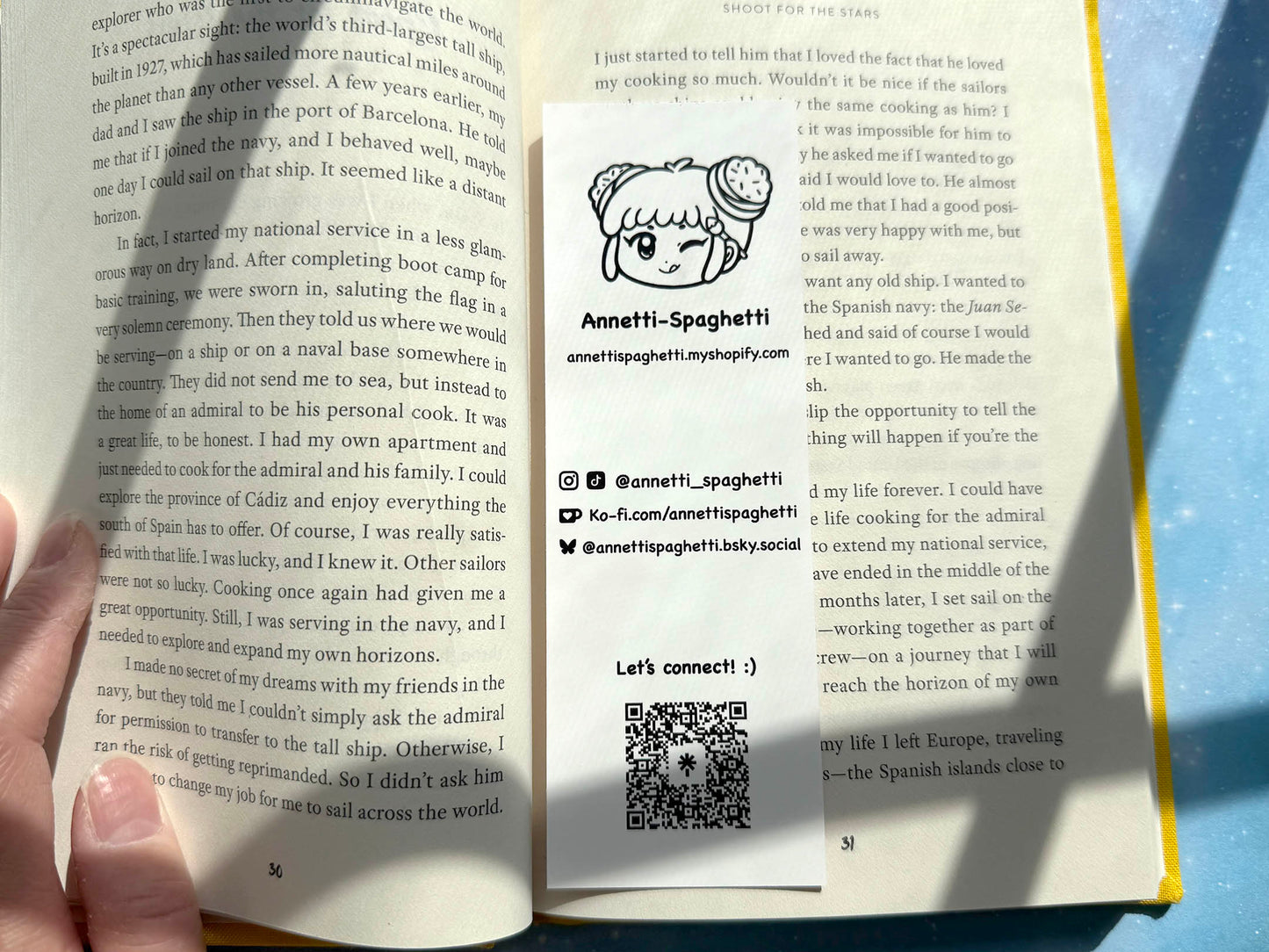 Rainbow Space Brownie Bookmark