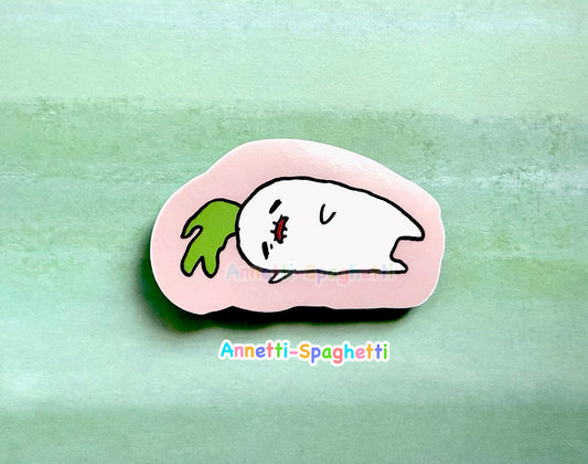 Dying Daikon 3 Inch Sticker