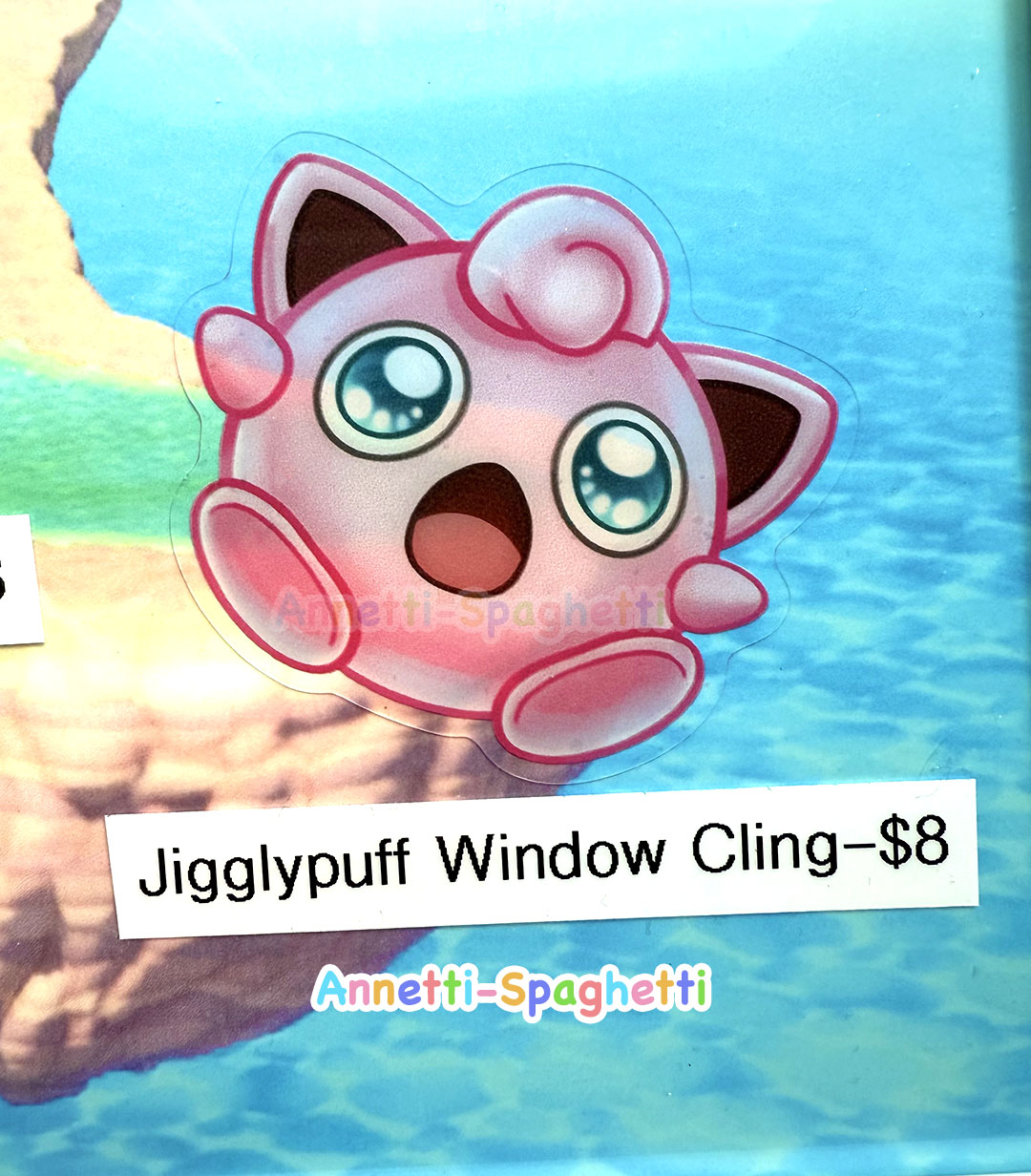 Screen KO Smash Clear Window Cling Removable Sticker