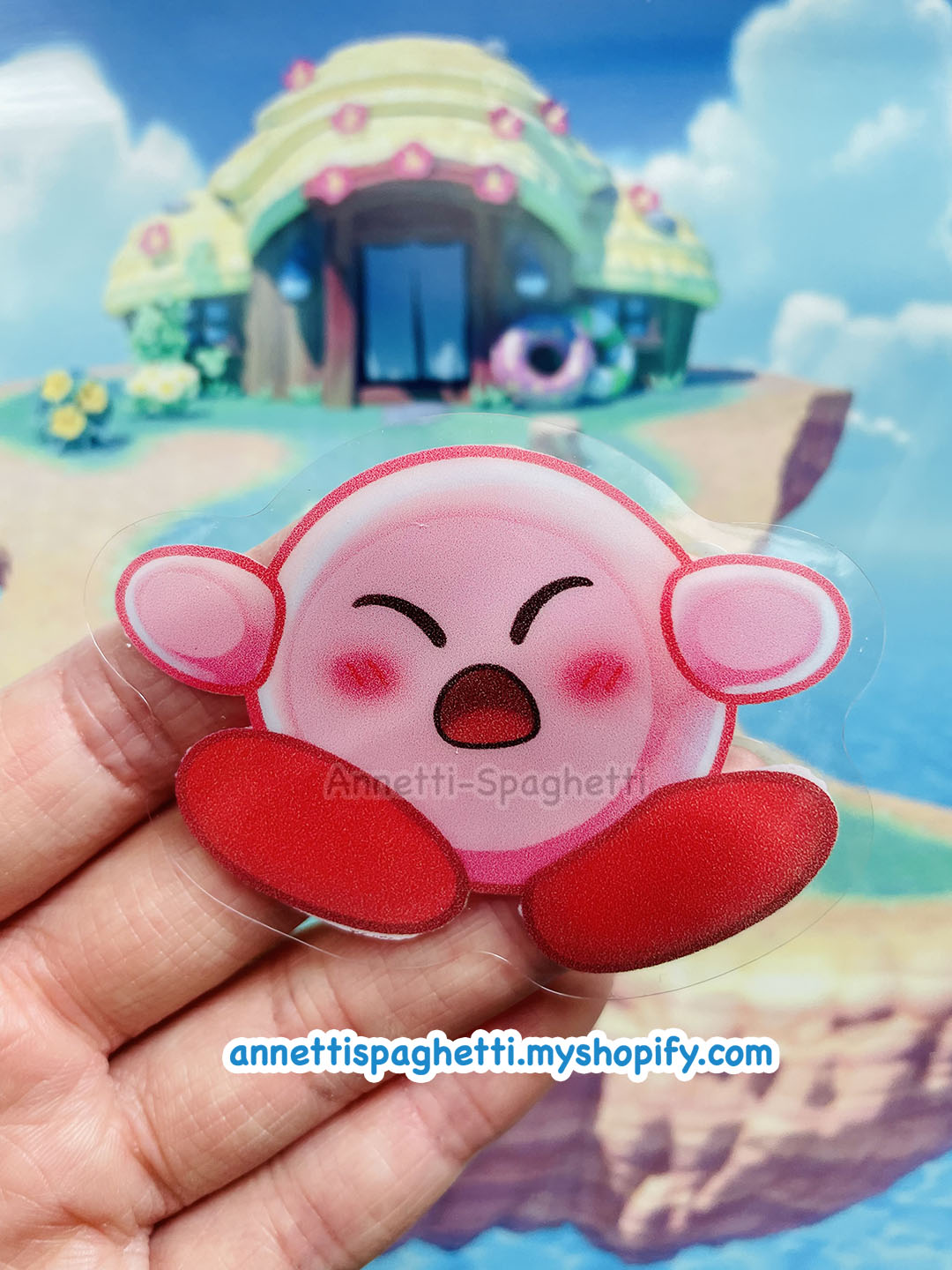 Screen KO Smash Clear Window Cling Removable Sticker
