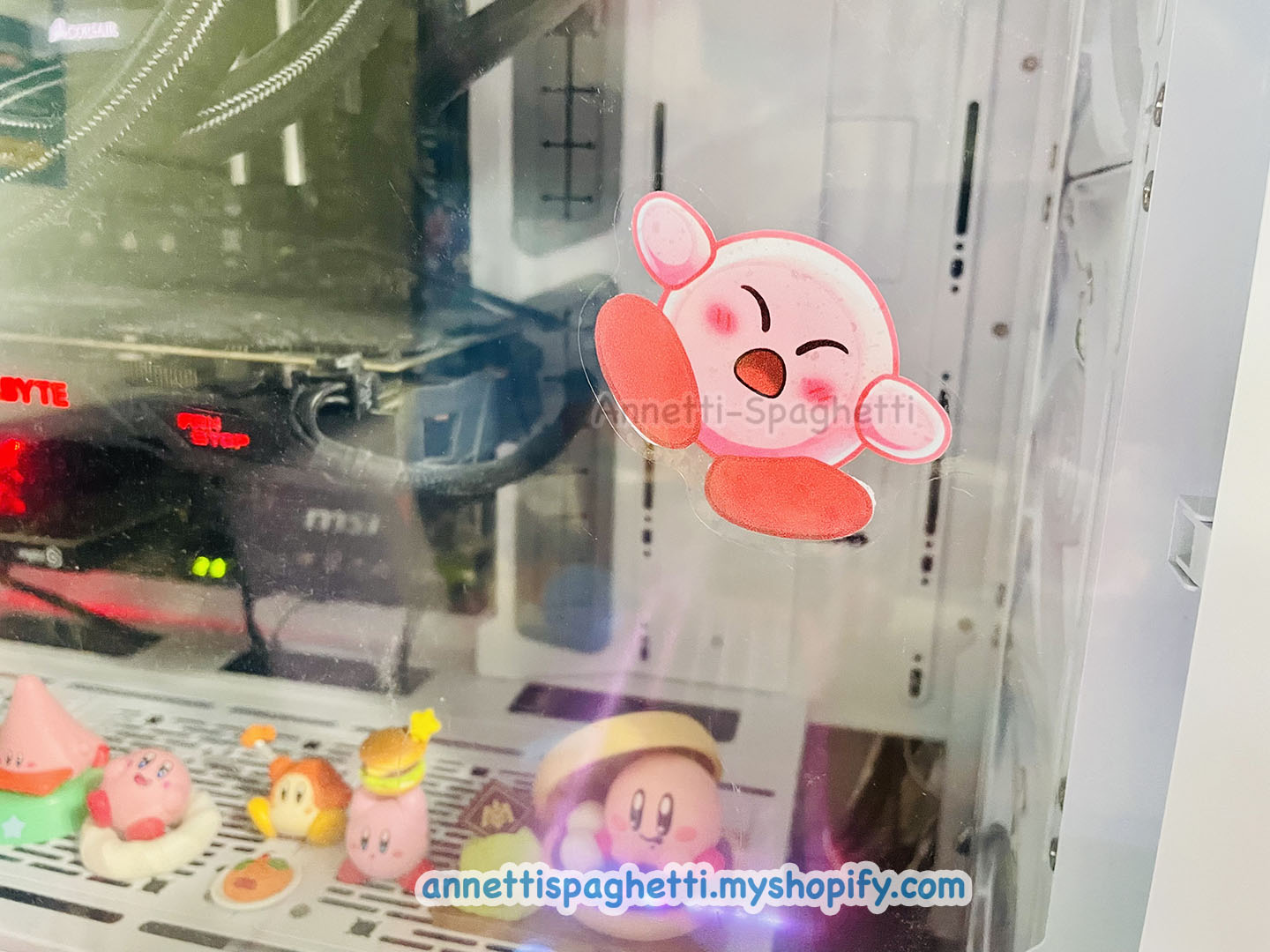 Screen KO Smash Clear Window Cling Removable Sticker