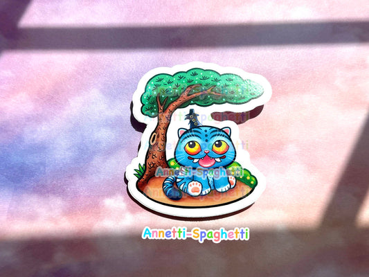 Korean Tiger and Magpie 3 Inch Sticker