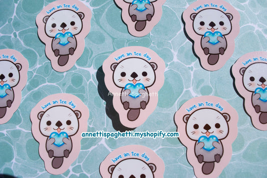 Have an Ice Day Otter Sticker