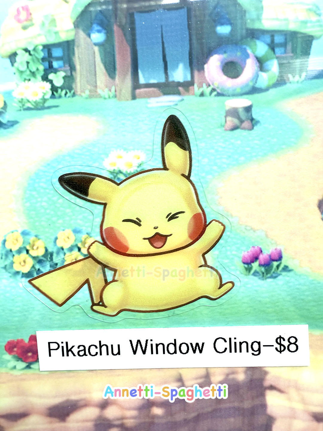 Screen KO Smash Clear Window Cling Removable Sticker