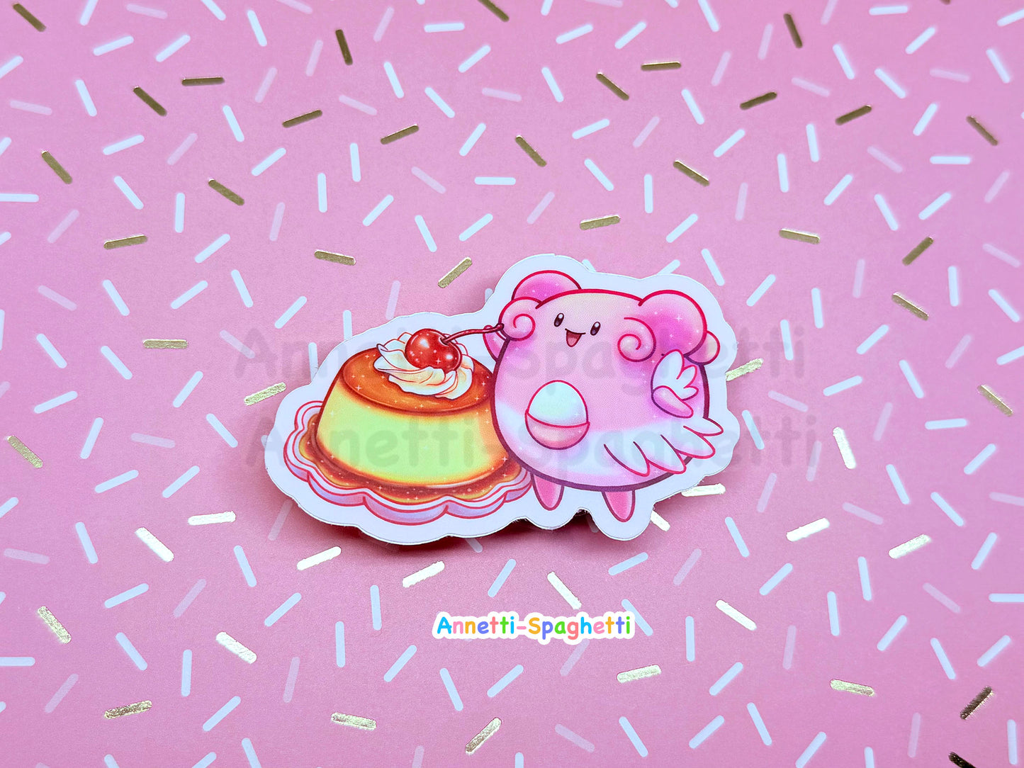 Egg Pudding Lucky Friend Sticker