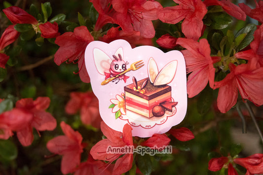 Sweet Ribombee Cake 3 Inch Sticker
