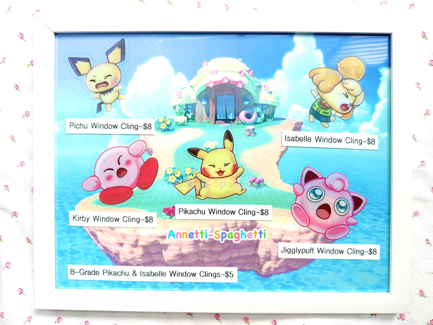 Screen KO Smash Clear Window Cling Removable Sticker