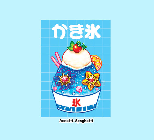 Star Friends Shaved Ice Mini Print (5x7 in)