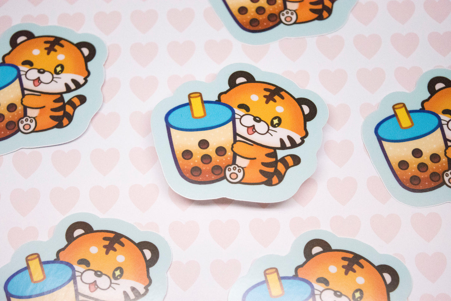 Cute Tiger Boba 2.5 Inch Sticker