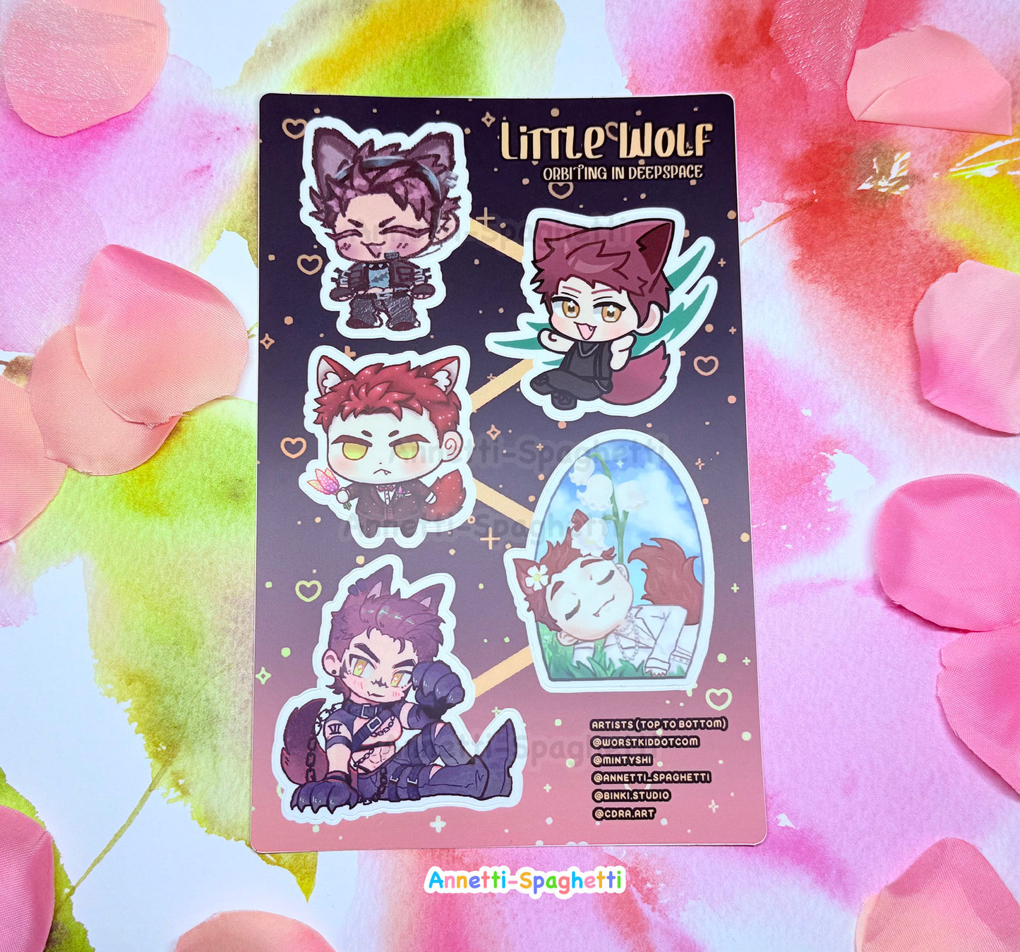 Otome Romance LADS Werewolf Boyfriend Sticker Sheet