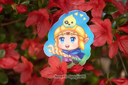 Zelda and Tri Adventure Buddies 2.5 Inch Sticker