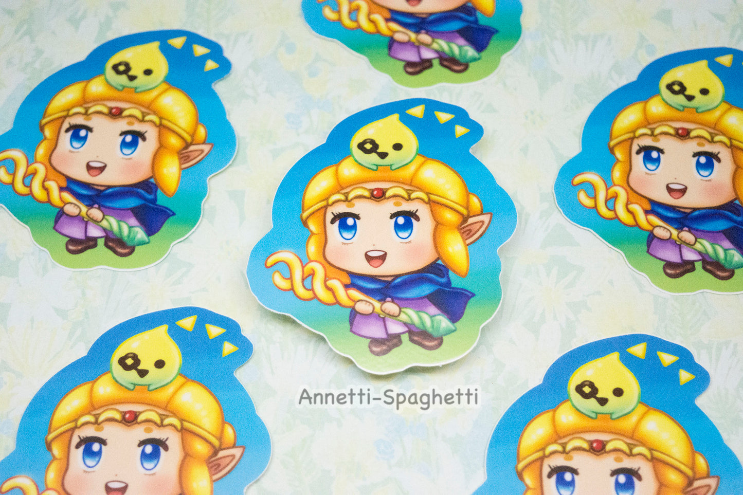 Zelda and Tri Adventure Buddies 2.5 Inch Sticker