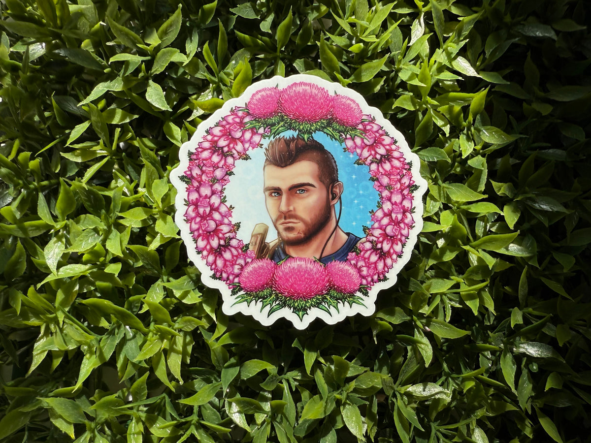 Call of Bro Floral Wreath Soap Sticker