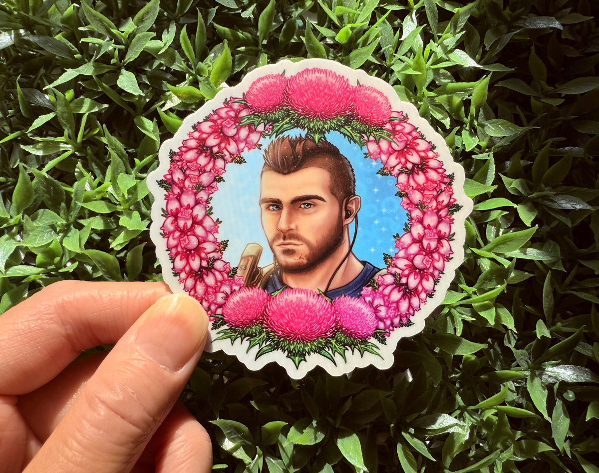 Call of Bro Floral Wreath Soap Sticker