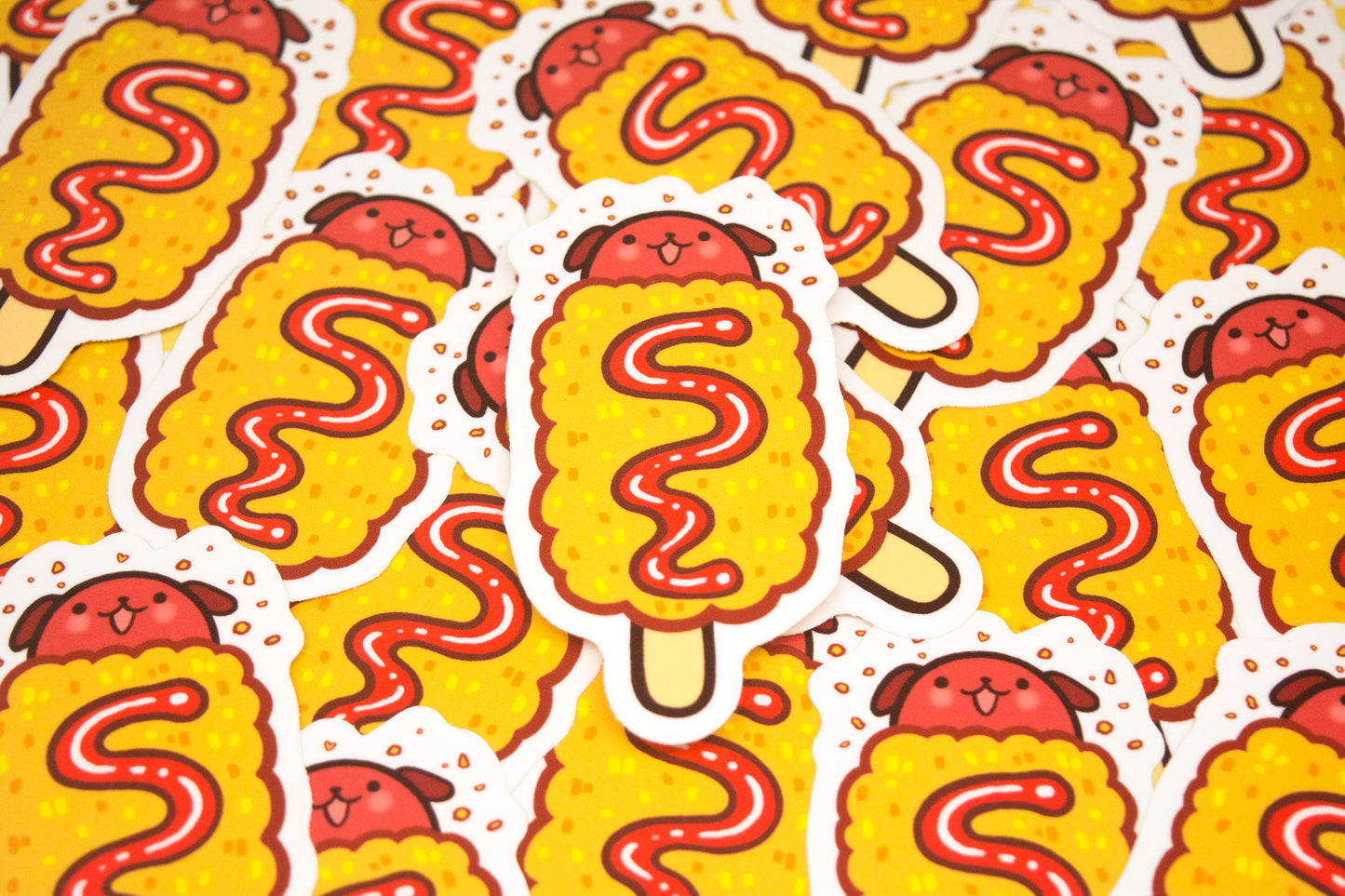 Korean Corn Dog 2.5 Inch Sticker