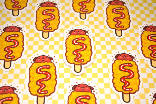 Korean Corn Dog 2.5 Inch Sticker