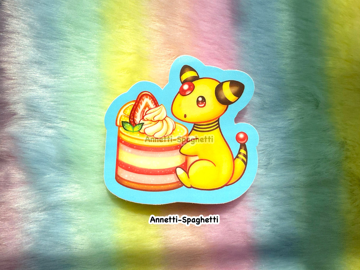 Amphy Strawberry Lemon Dessert Sticker