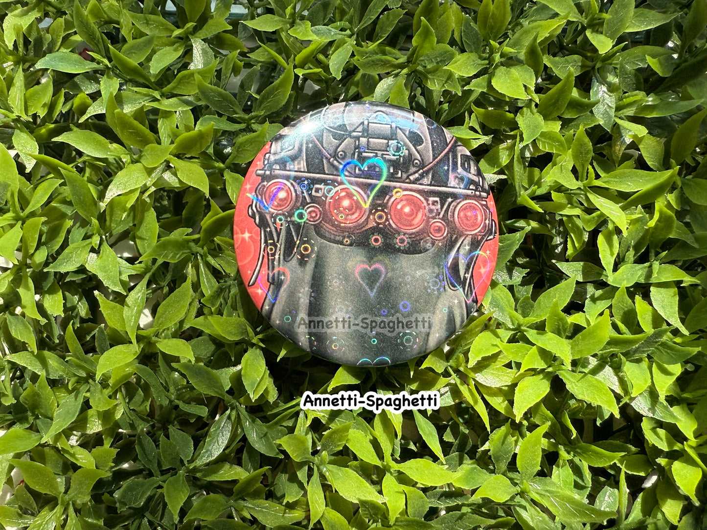 Call of Bro Arachnid King Heart Holo Large Button