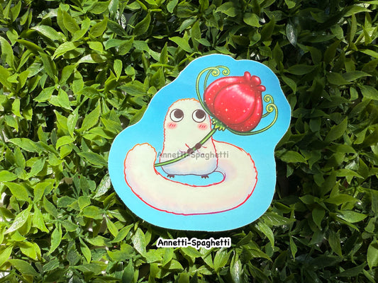 Fluffy Brush Creature Sticker