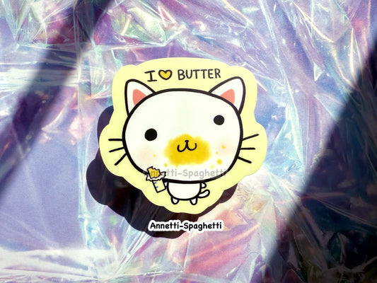Butter Cat Sticker