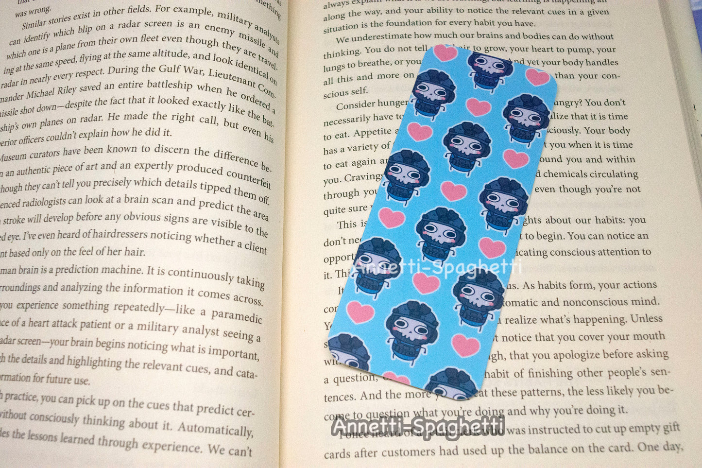 Call of Bro Chibi Ghost Handmade Bookmark