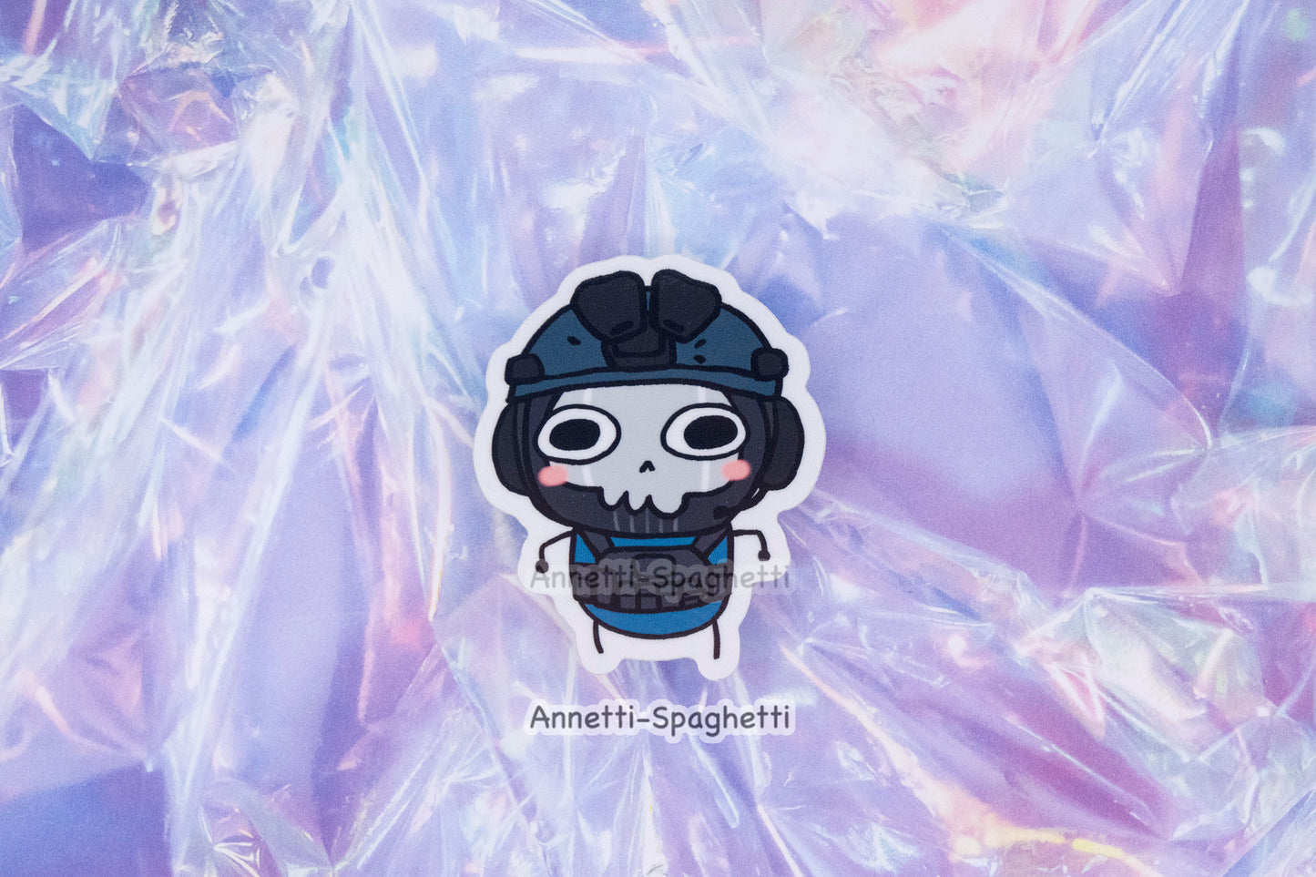 Call of Bro Chibi Ghost 2.5 Inch Sticker