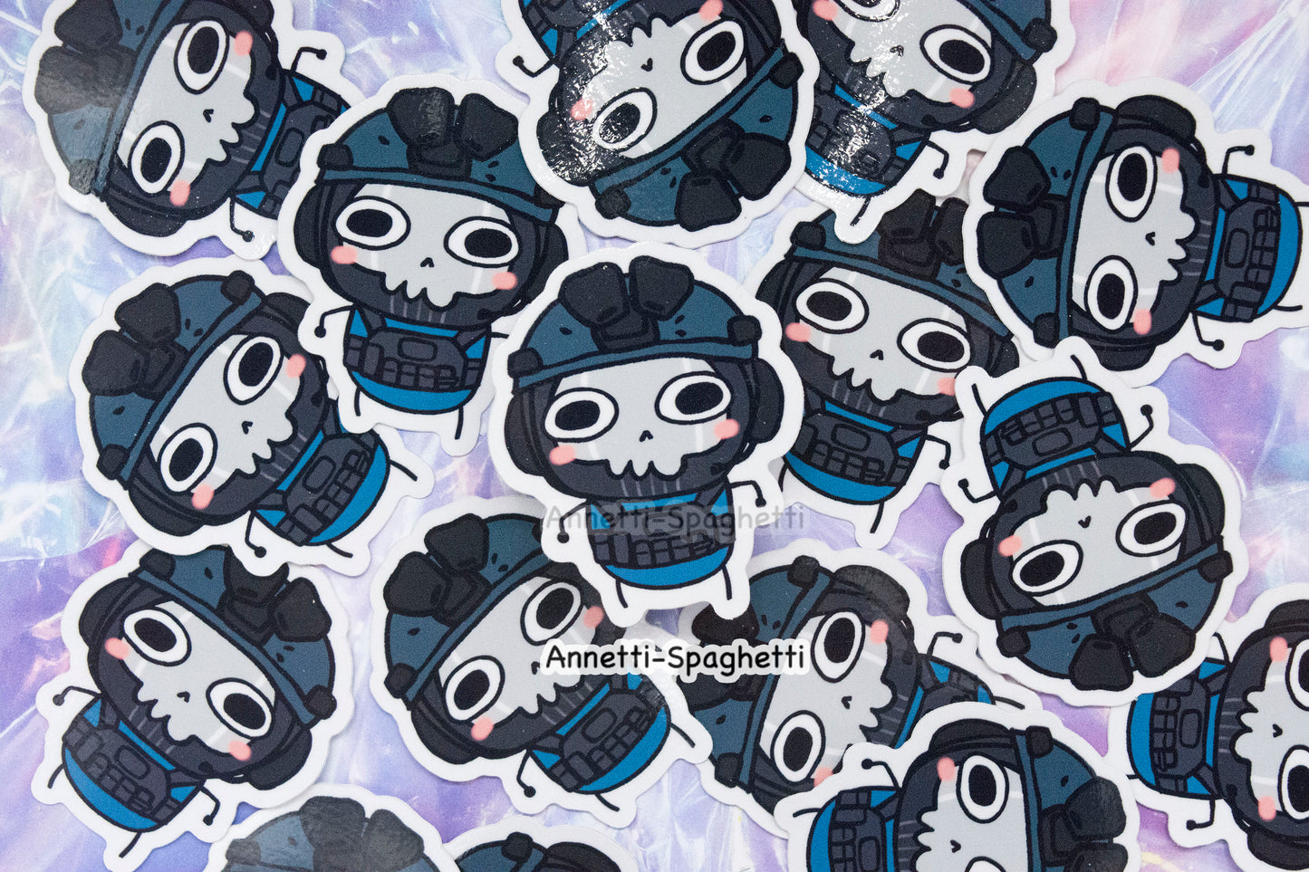 Call of Bro Chibi Ghost 2.5 Inch Sticker