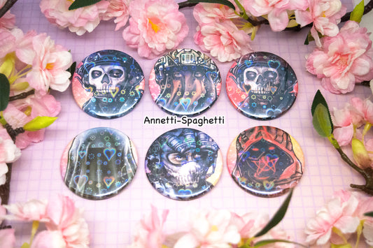 Call of Bro Pick 3 Holographic 2.25 Inch Button Set