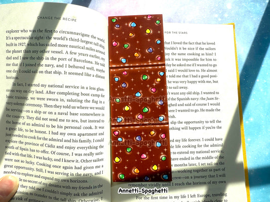 Rainbow Space Brownie Bookmark