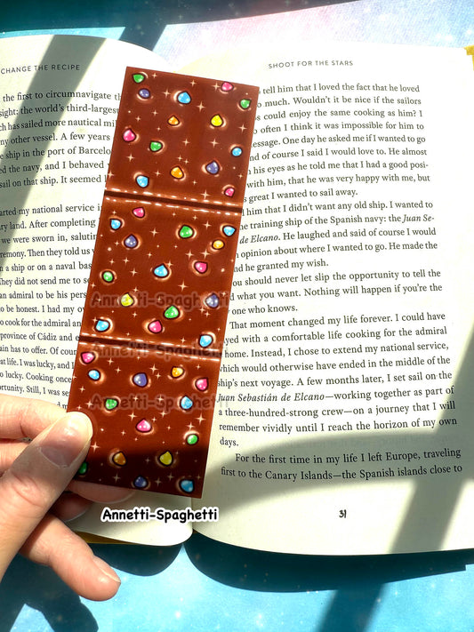 Rainbow Space Brownie Bookmark
