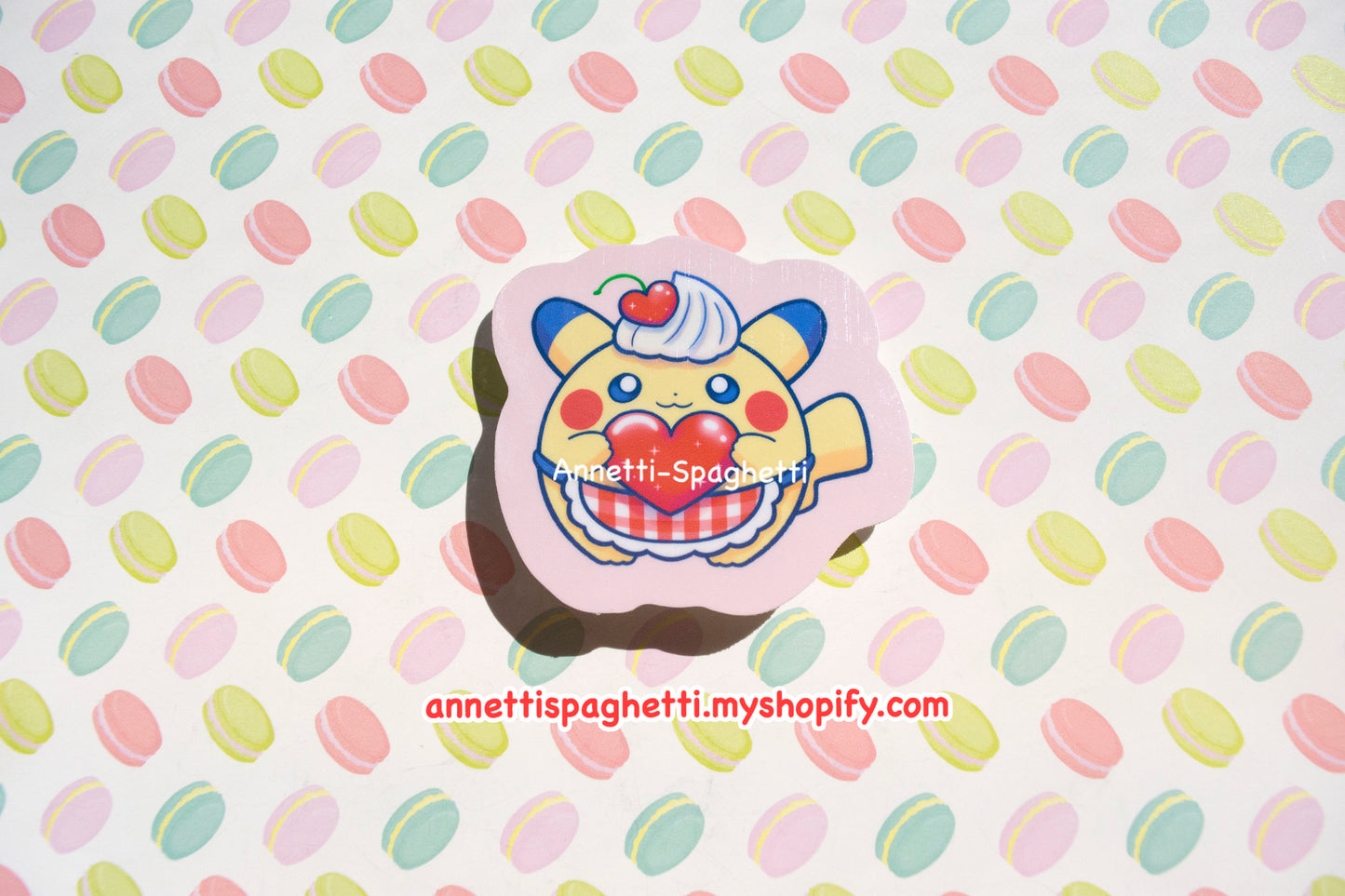 Dessert Pika Non Holographic Sticker