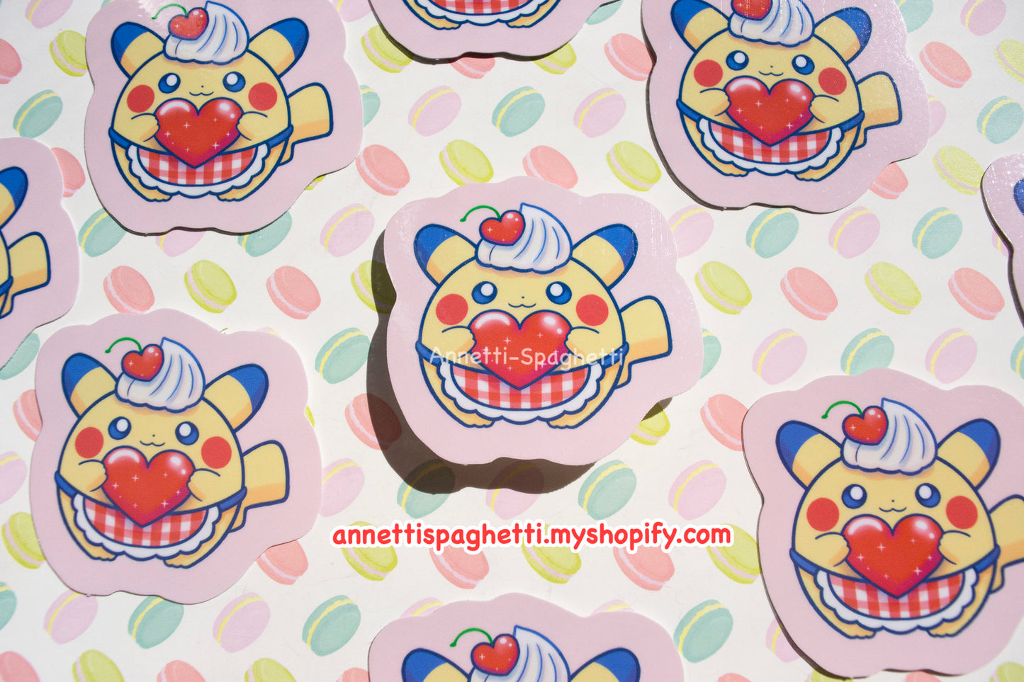 Dessert Pika Non Holographic Sticker