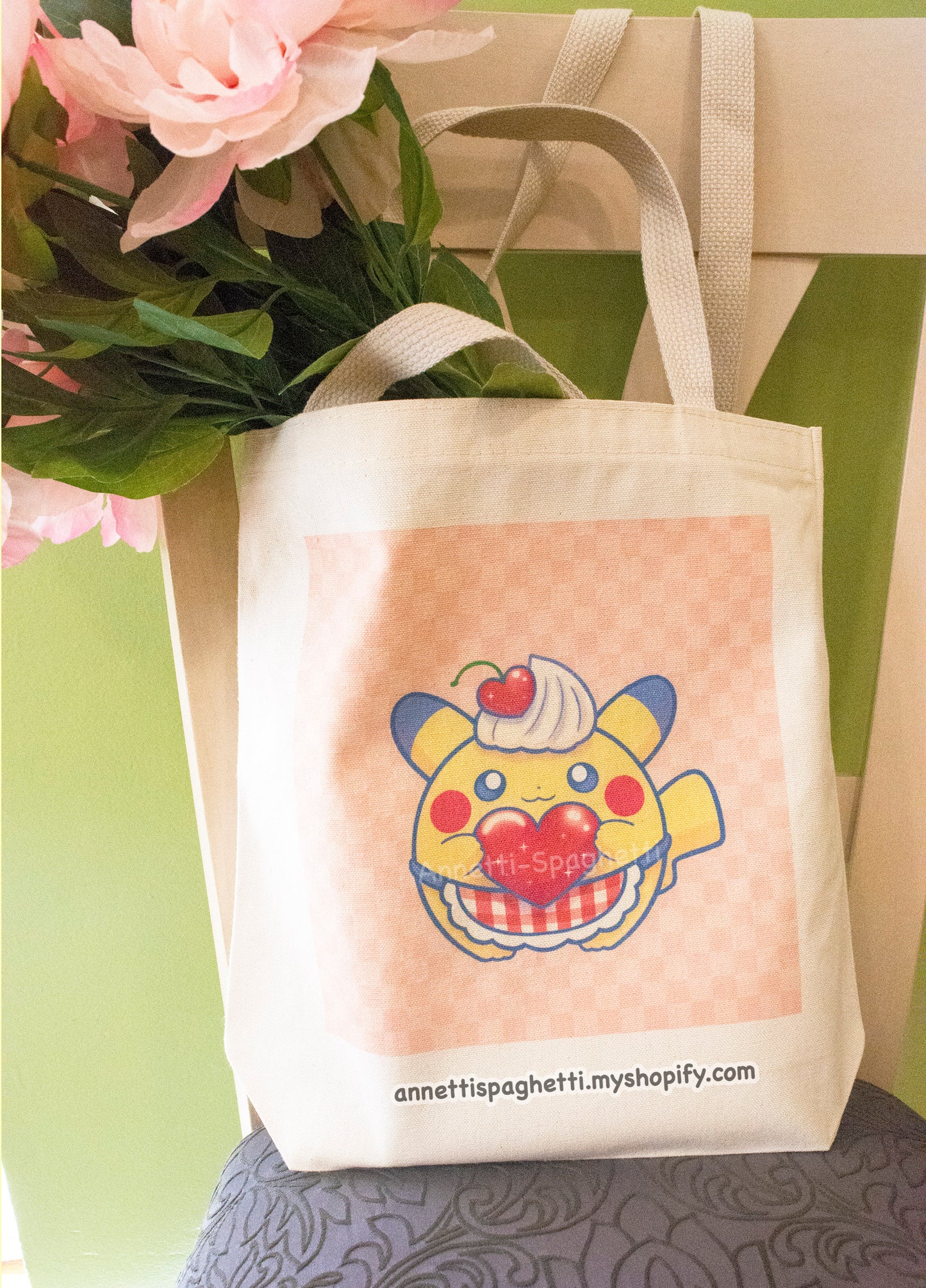 Dessert Pika Cotton Canvas Tote Bag