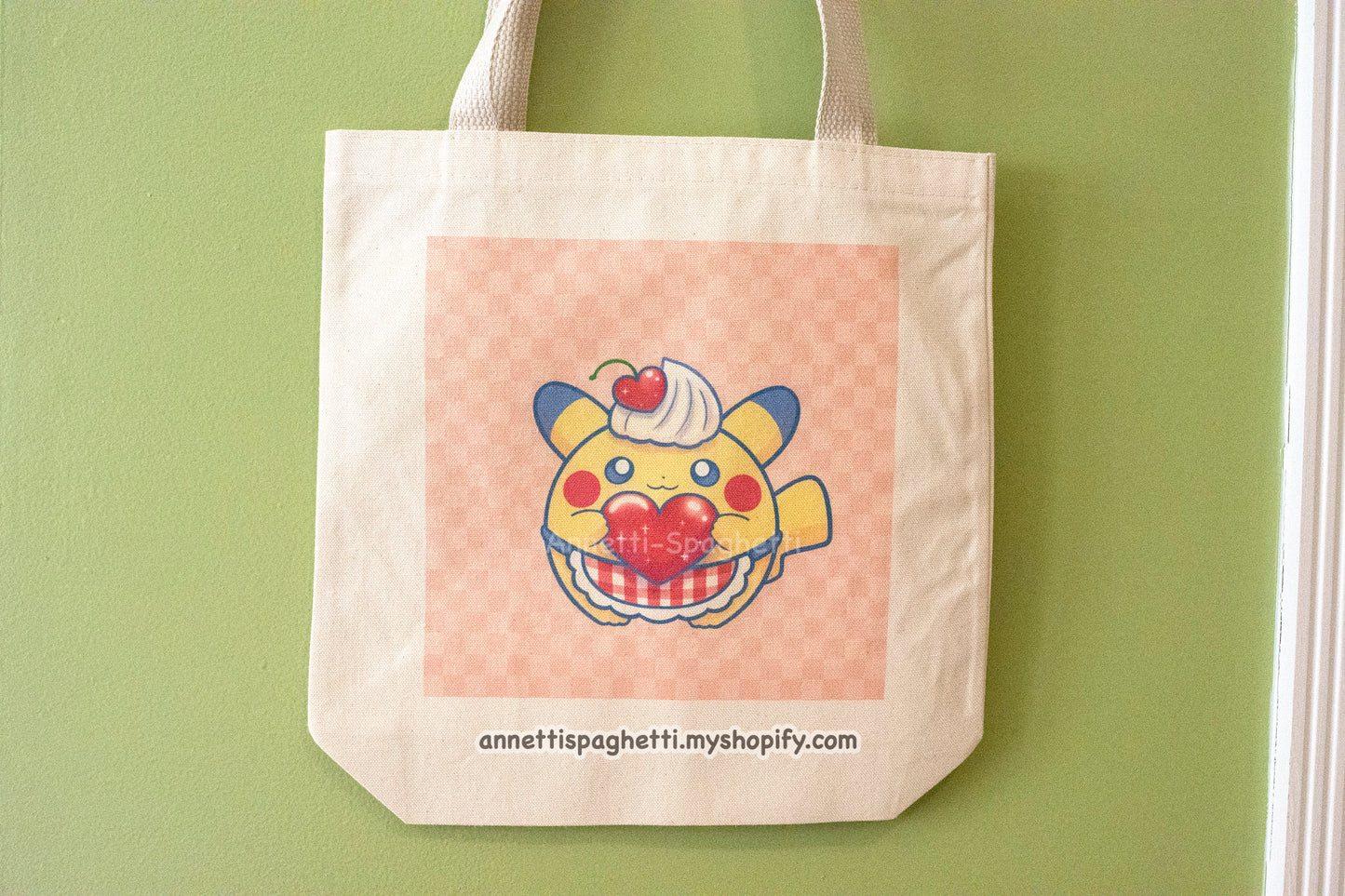 Dessert Pika Cotton Canvas Tote Bag