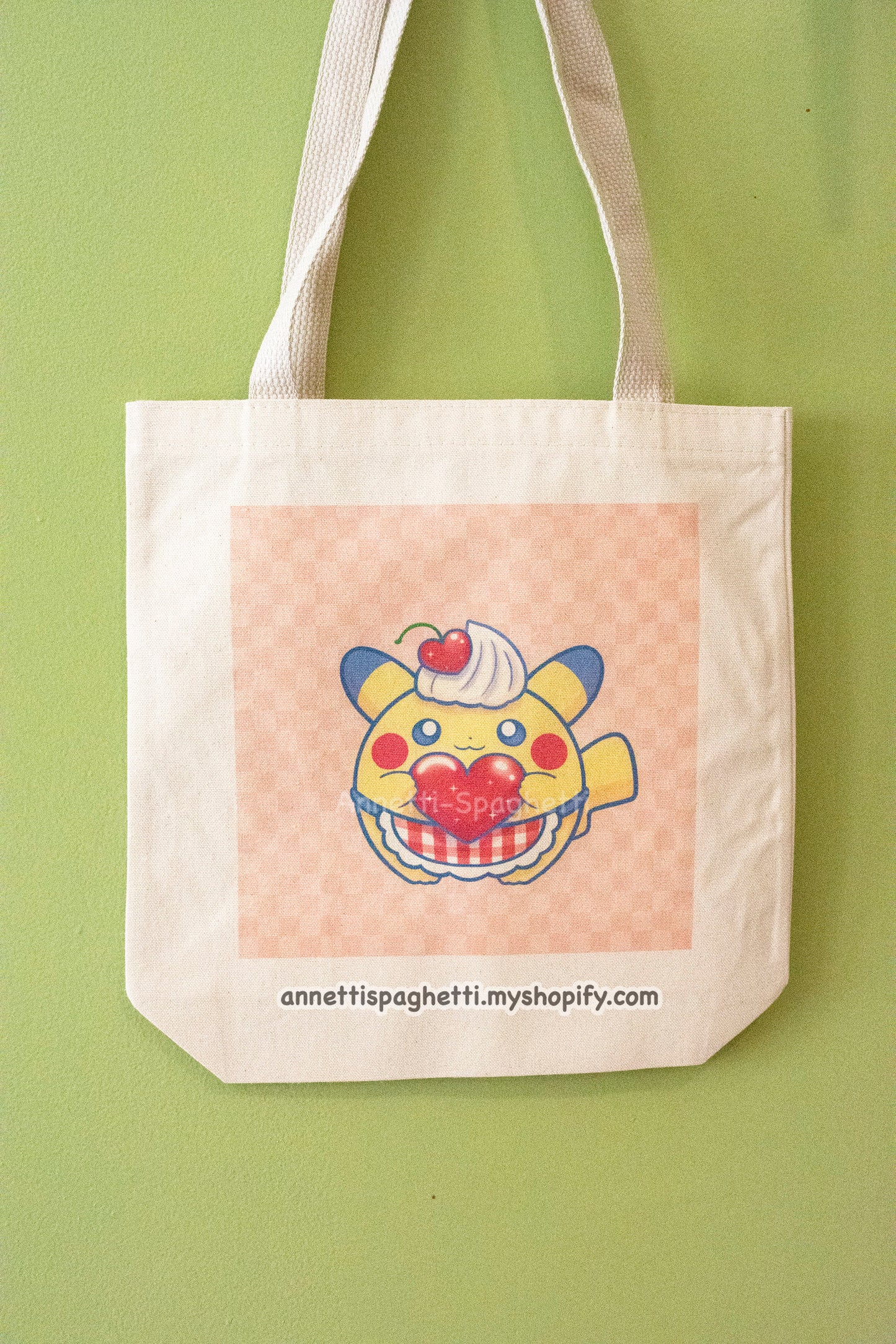 Dessert Pika Cotton Canvas Tote Bag