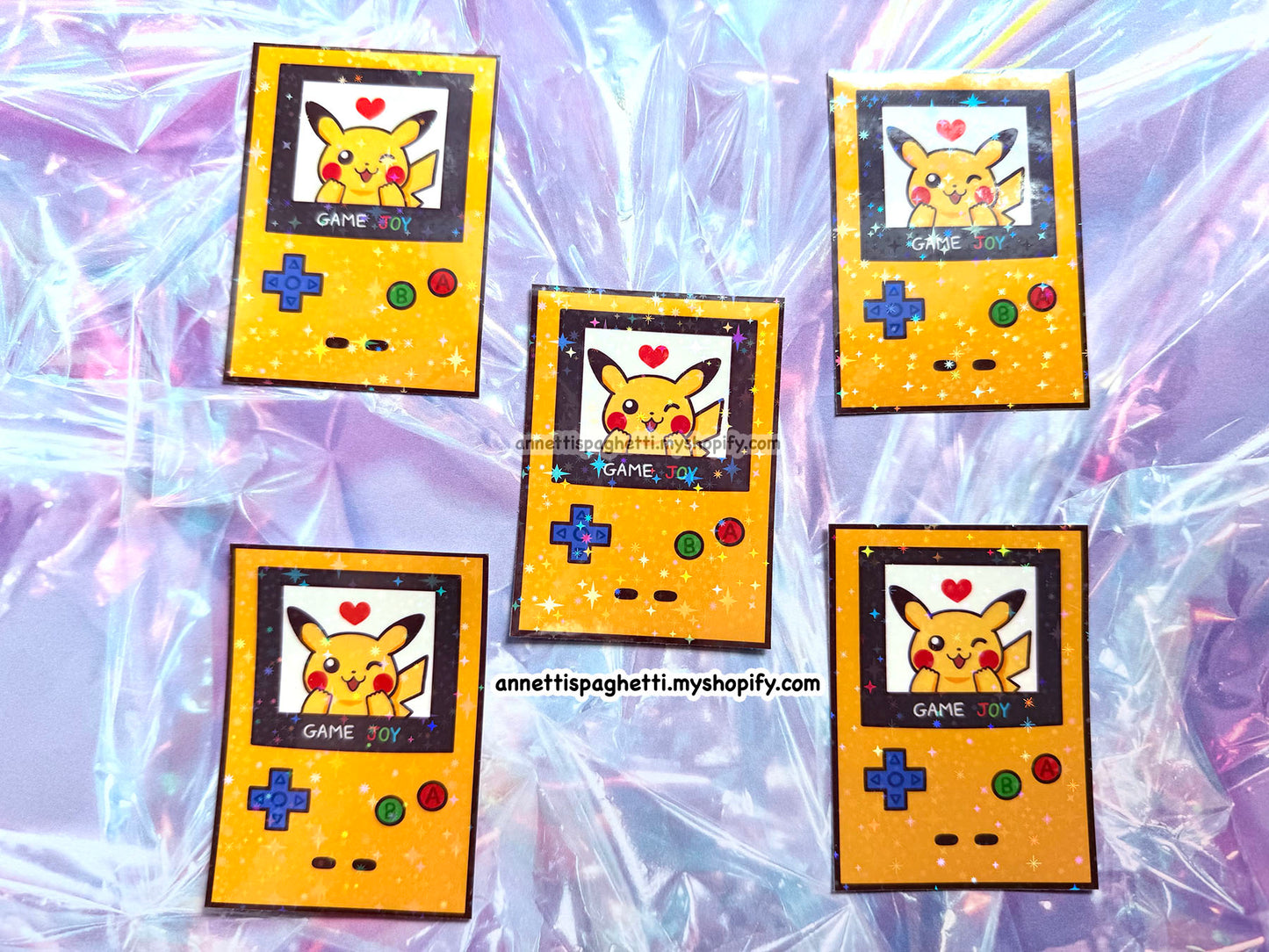 90s Nostalgia Game Joy Sparkly Sticker