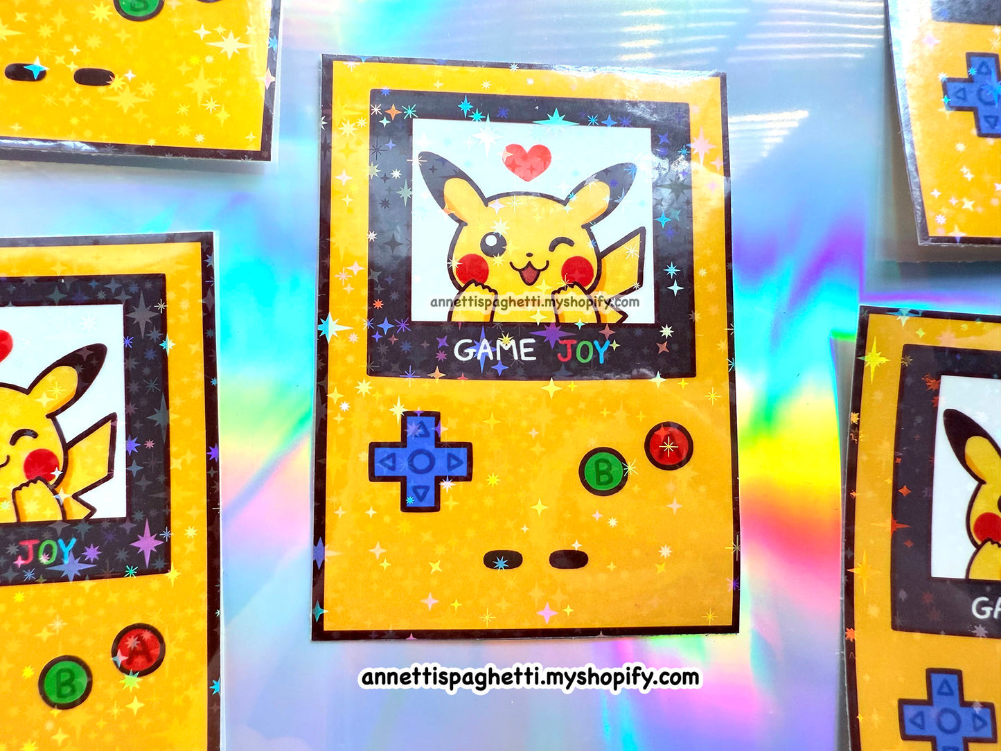 90s Nostalgia Game Joy Sparkly Sticker