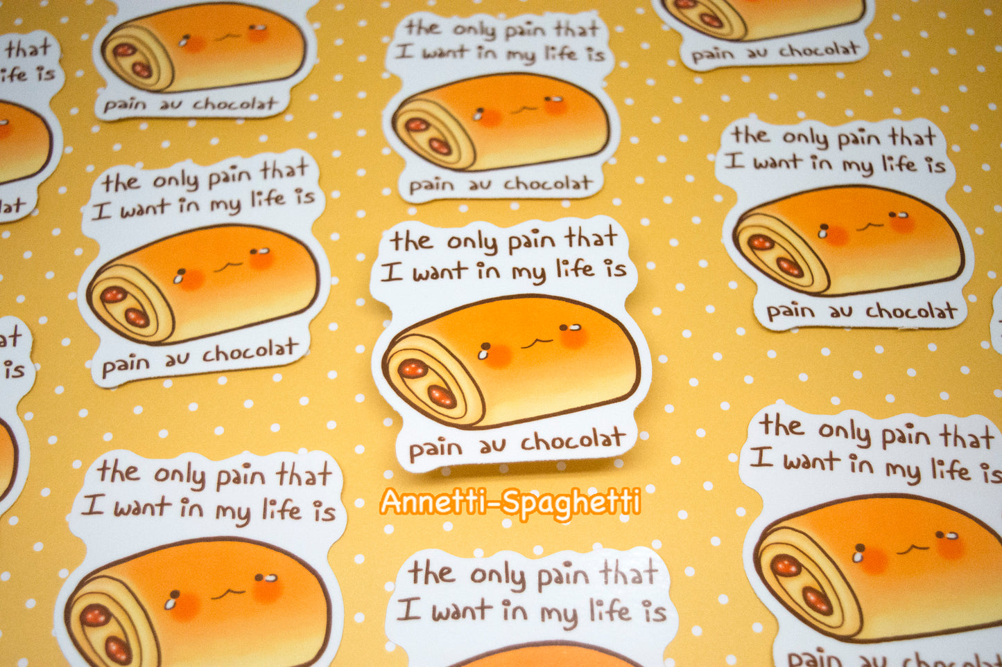 Pain Au Chocolat Pastry 2.5 Inch Sticker