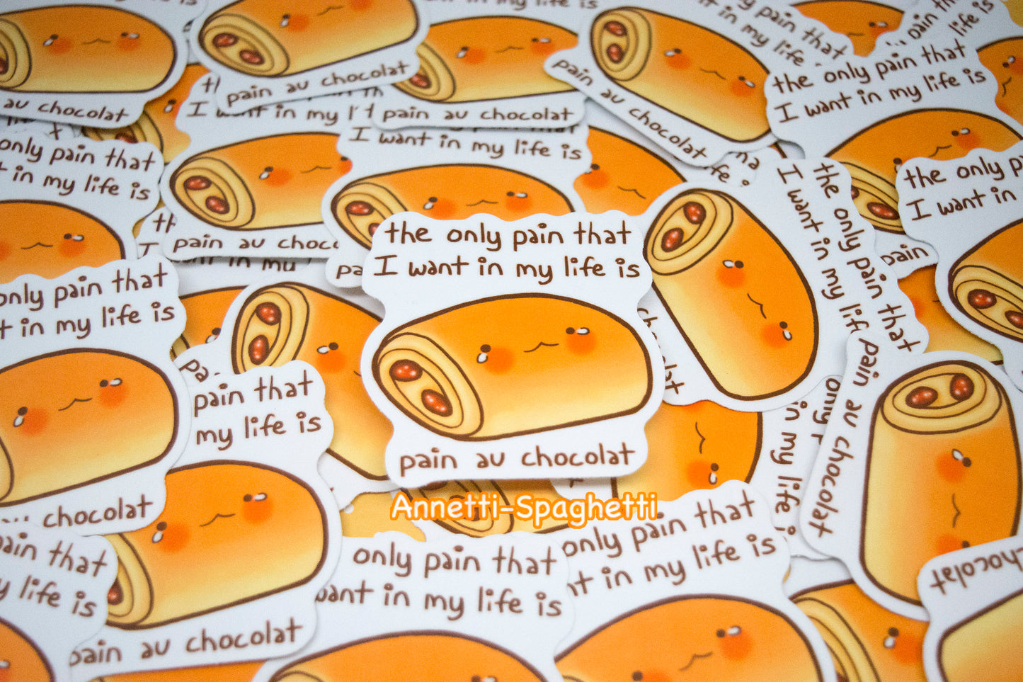 Pain Au Chocolat Pastry 2.5 Inch Sticker