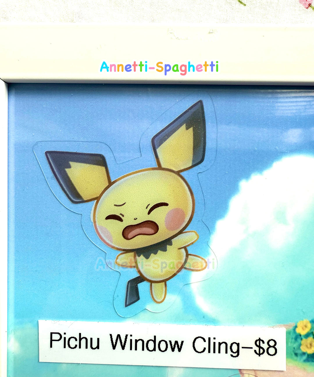 Screen KO Smash Clear Window Cling Removable Sticker
