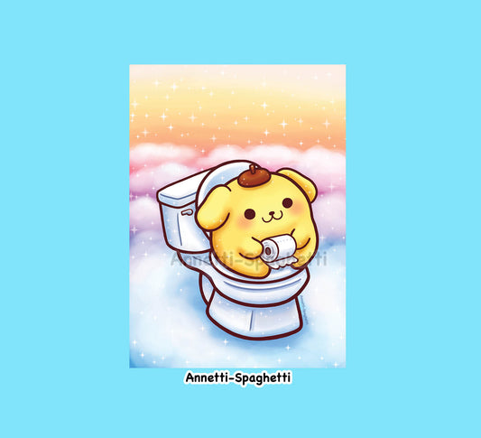 Puppy Potty Time Mini Print (5x7 in)