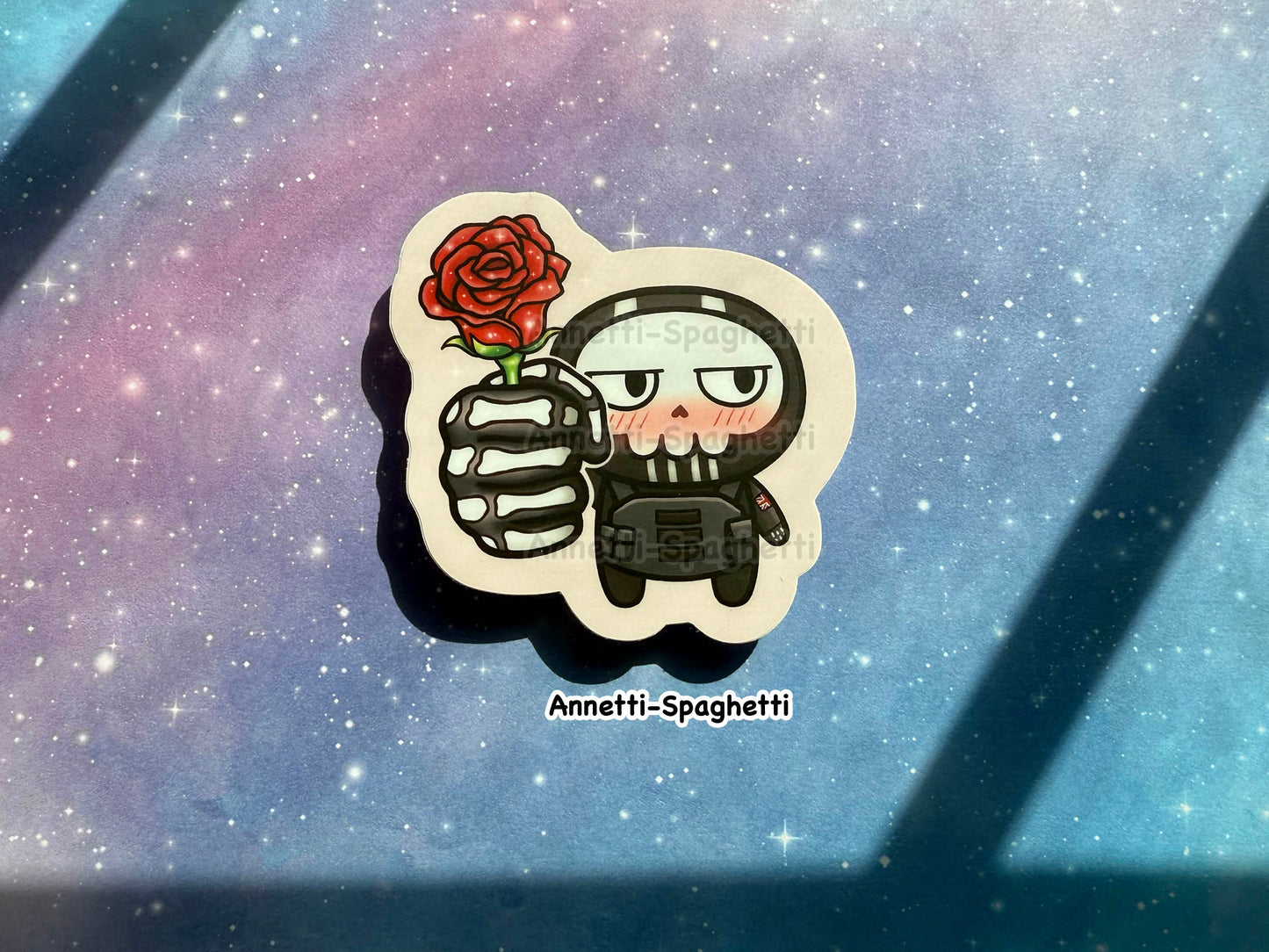 Chibi Rose Ghost Sticker