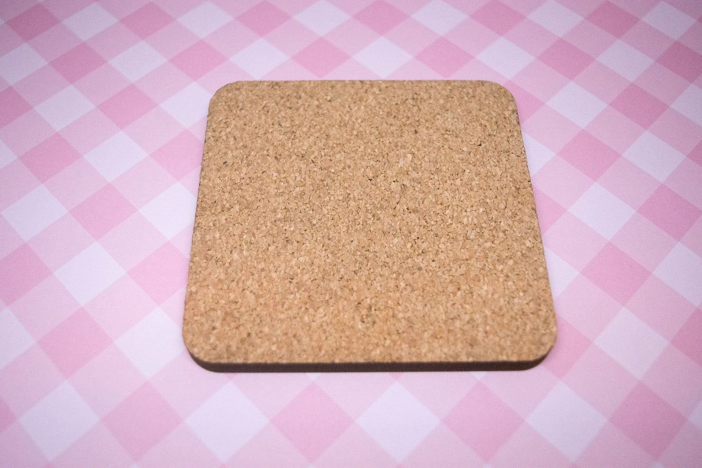 Strawberry Bunny Dessert Square Coaster