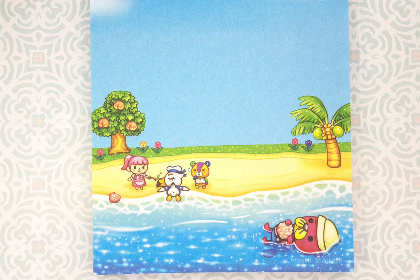 ACNH Summer Time 4 x 6 Memo Pad