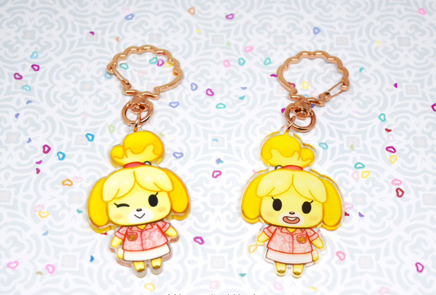 Isabelle and Daisy Mae Charm Keychains