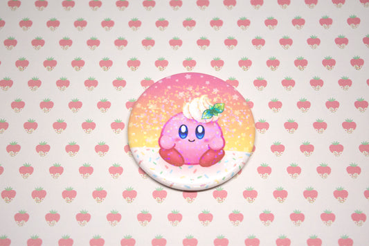 Whipped Cream Kirbo Large Button