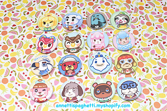 New Leaf Button Set #1