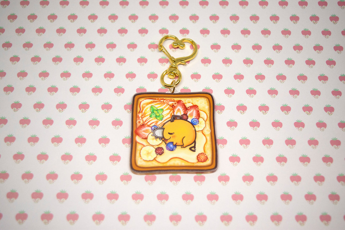 Pochi Toast Charm Keychain